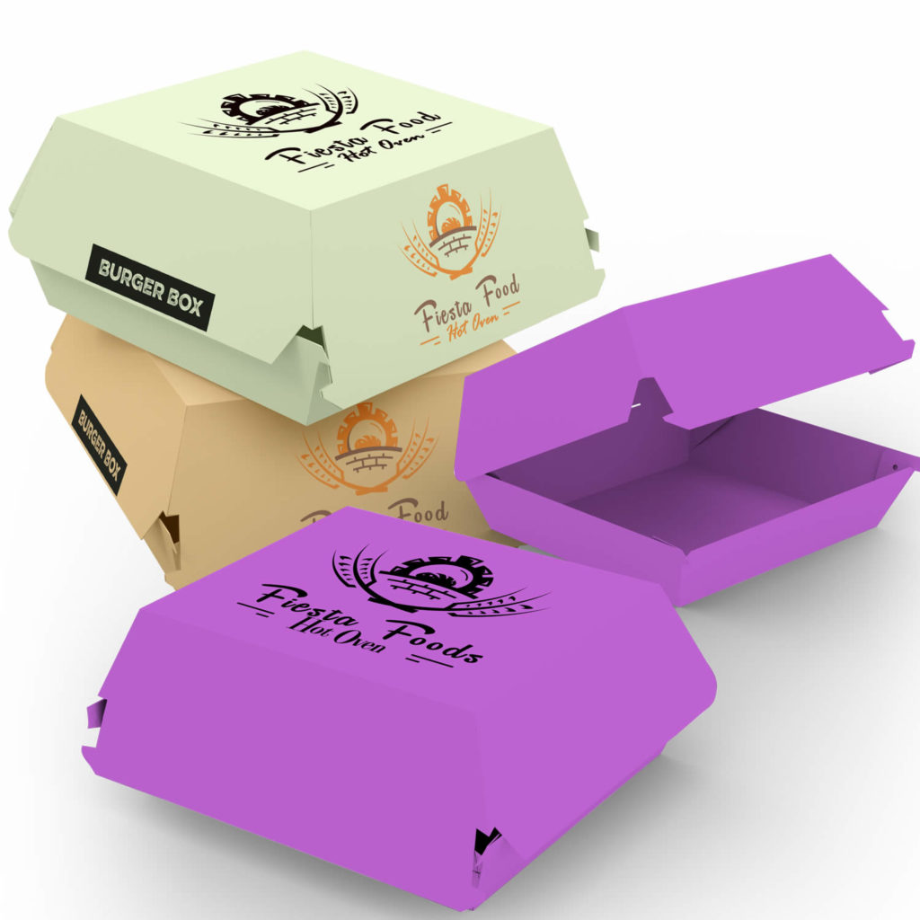 Custom Burger Boxes Large & Packaging Flat 20 OFF
