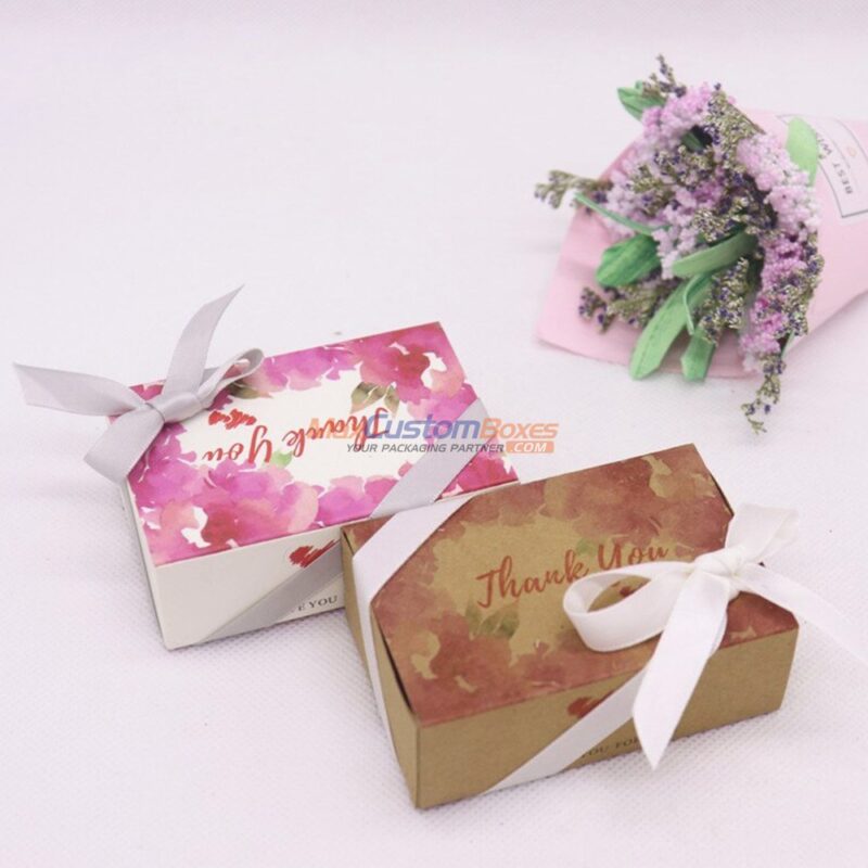 Custom Kraft Gift Boxes With Ribbon