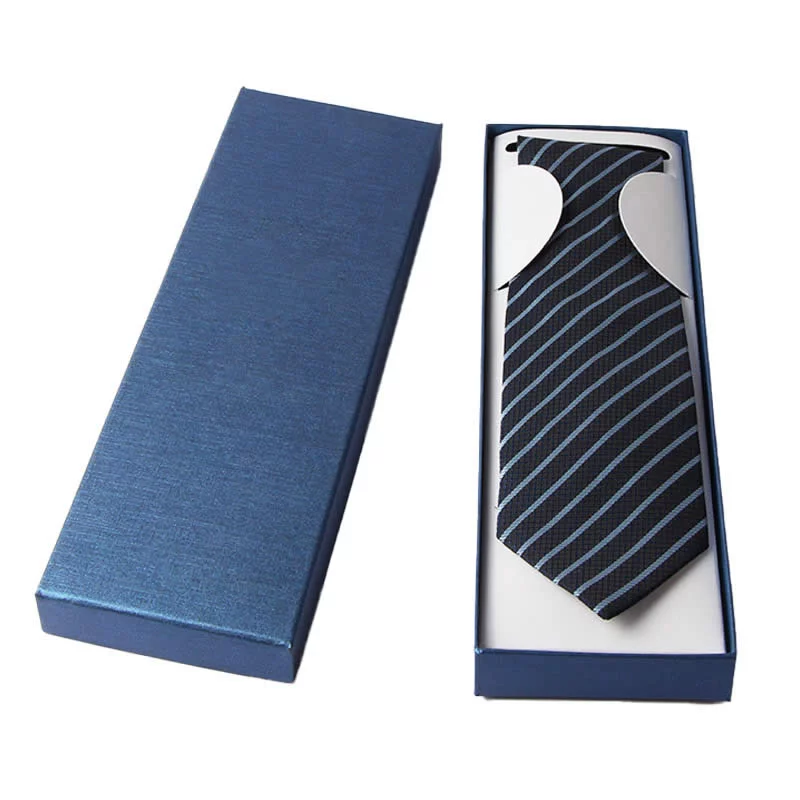 Personalized tie boxes with vibrant colors & design